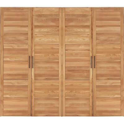 Home affaire Chamara Beiger Kleiderschrank - 4-türig Massiv Eiche Home affaire Chamara Beiger Kleiderschrank - 4-türig Massiv Eiche