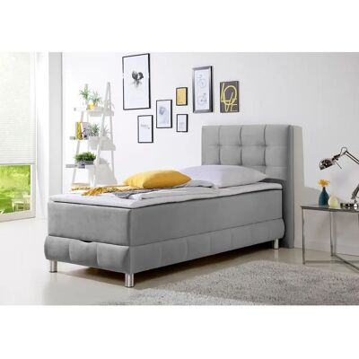 INOSIGN Vaasa Silber Boxspringbett mit Stauraum & Topper - Boxspringbett INOSIGN Vaasa Silber Boxspringbett mit Stauraum & Topper - Boxspringbett