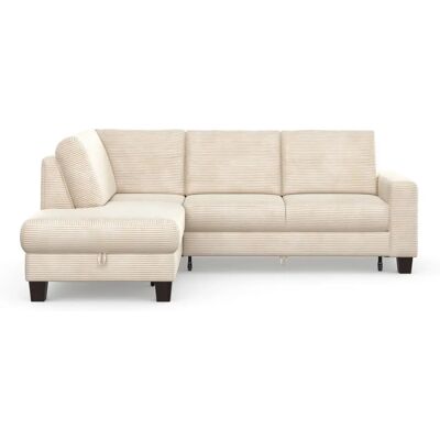 HOME AFFAIRE Sommer L-Form Sofa - Beige, Ottomane, Federkern HOME AFFAIRE Sommer L-Form Sofa - Beige, Ottomane, Federkern