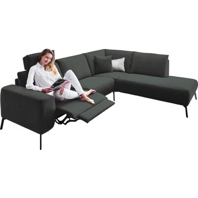 INOSIGN Bellini L-Form Sofa - Rechts Recamiere, Mikrofaser, Modern INOSIGN Bellini L-Form Sofa - Rechts Recamiere, Mikrofaser, Modern