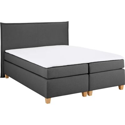 HOME AFFAIRE Houssay Boxspringbett - Anthrazit, 160x220cm HOME AFFAIRE Houssay Boxspringbett - Anthrazit, 160x220cm