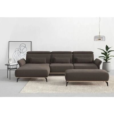 Places of Style Fjord L-Form Sofa - braun (nuss) - 324x93x184cm Places of Style Fjord L-Form Sofa - braun (nuss) - 324x93x184cm