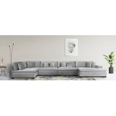 Guido Maria Kretschmer Skara U-Form Sofa - Modernes Grau Lounge Guido Maria Kretschmer Skara U-Form Sofa - Modernes Grau Lounge