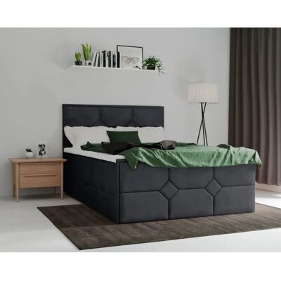 Leonique Ambre Samtvelours 180x200 - Boxspringbett Leonique Ambre Samtvelours 180x200 - Boxspringbett