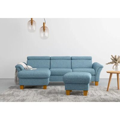 HOME AFFAIRE Lindgren L-Form Sofa - Blau - Ecksofa HOME AFFAIRE Lindgren L-Form Sofa - Blau - Ecksofa