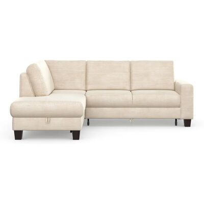 HOME AFFAIRE Sommer L-Form Sofa - Beige, Ottomane, Bettfunktion HOME AFFAIRE Sommer L-Form Sofa - Beige, Ottomane, Bettfunktion