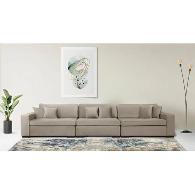 Guido Maria Kretschmer Skara Samtsofa in Beige - 3-Sitzer Guido Maria Kretschmer Skara Samtsofa in Beige - 3-Sitzer