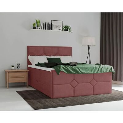Leonique Ambre Samtvelours Boxspringbett - Boxspringbett Leonique Ambre Samtvelours Boxspringbett - Boxspringbett