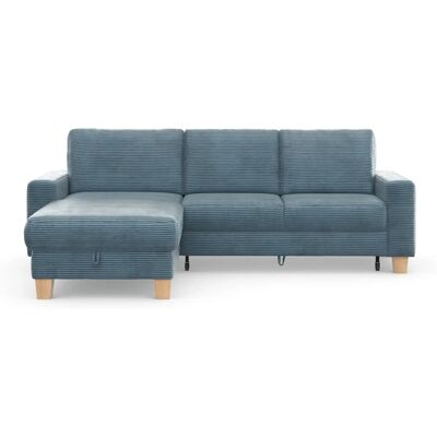 HOME AFFAIRE Sommer L-Form Sofa - L-Form, Blau-Grau, mit Bettfunktion HOME AFFAIRE Sommer L-Form Sofa - L-Form, Blau-Grau, mit Bettfunktion