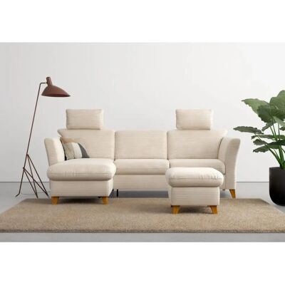 HOME AFFAIRE Trelleborg L-Form Sofa - Beige - Modern HOME AFFAIRE Trelleborg L-Form Sofa - Beige - Modern