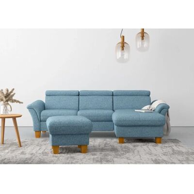 HOME AFFAIRE Lindgren L-Form - Blau, Recamiere rechts - Sofa HOME AFFAIRE Lindgren L-Form - Blau, Recamiere rechts - Sofa
