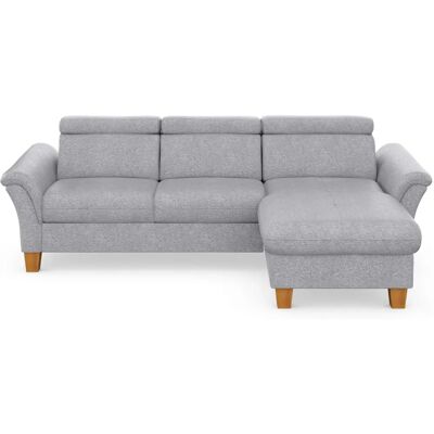 HOME AFFAIRE Lindgren L-Form Sofa - Recamiere rechts, Silber HOME AFFAIRE Lindgren L-Form Sofa - Recamiere rechts, Silber