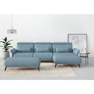 PLACES OF STYLE Fjord L-Form Sofa - Blau, 324cm PLACES OF STYLE Fjord L-Form Sofa - Blau, 324cm