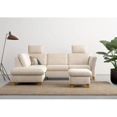 HOME AFFAIRE Trelleborg L-Form Sofa - Beige - mit Stauraum & Bettfunktion HOME AFFAIRE Trelleborg L-Form Sofa - Beige - mit Stauraum & Bettfunktion
