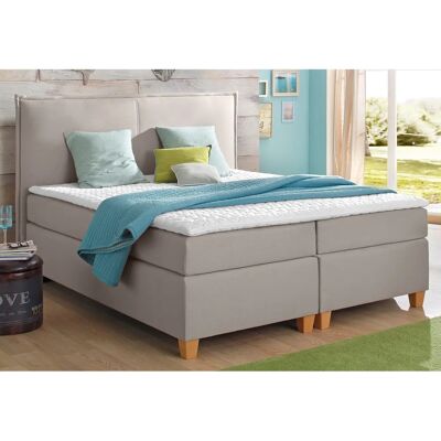 Home AFFAIRE Houssay Beige Boxspringbett - Ergonomisch, 160x220cm Home AFFAIRE Houssay Beige Boxspringbett - Ergonomisch, 160x220cm