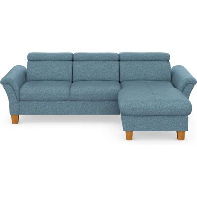 HOME AFFAIRE Lindgren L-Form Sofa - Eckcouch, Blau, Recamiere, Bettfunktion HOME AFFAIRE Lindgren L-Form Sofa - Eckcouch, Blau, Recamiere, Bettfunktion