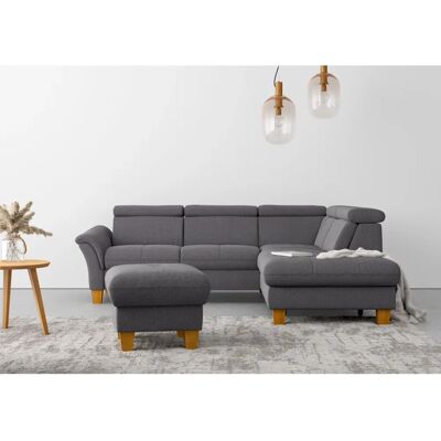 HOME AFFAIRE Lindgren L-Form Sofa - Motorisierte TV, Ottomane rechts, Chenille HOME AFFAIRE Lindgren L-Form Sofa - Motorisierte TV, Ottomane rechts, Chenille
