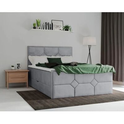 Leonique Ambre Satinvelours 140x200 cm - Boxspringbett Leonique Ambre Satinvelours 140x200 cm - Boxspringbett