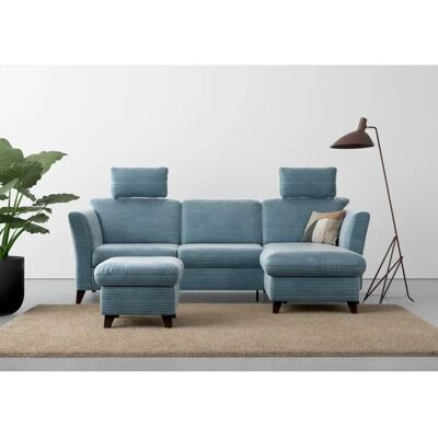 HOME AFFAIRE Trelleborg Sofa - Rechts Recamiere, Blau, mit Stauraum HOME AFFAIRE Trelleborg Sofa - Rechts Recamiere, Blau, mit Stauraum