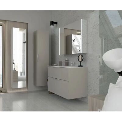 WELLTIME Ahus 60cm Grau Waschtisch - Waschtisch WELLTIME Ahus 60cm Grau Waschtisch - Waschtisch