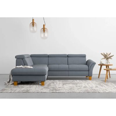 HOME AFFAIRE Lindgren L-Form Sofa - L-Form, Blau, Chenille HOME AFFAIRE Lindgren L-Form Sofa - L-Form, Blau, Chenille