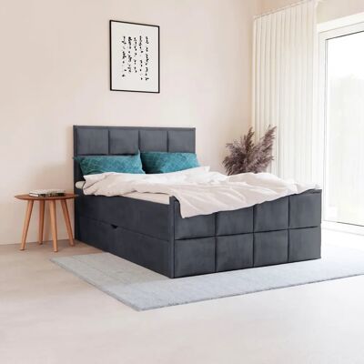 Leonique Timeo Samtvelours Boxspringbett - Boxspringbett Leonique Timeo Samtvelours Boxspringbett - Boxspringbett