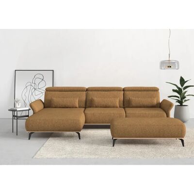 Places of Style Fjord L-Form Sofa - Gelb - L-förmig, abnehmbare Armlehnen, Made in Europe Places of Style Fjord L-Form Sofa - Gelb - L-förmig, abnehmbare Armlehnen, Made in Europe