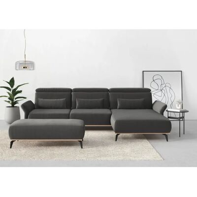 Places of Style Fjord L-Form Sofa - L-Form Polyester Recamiere Places of Style Fjord L-Form Sofa - L-Form Polyester Recamiere