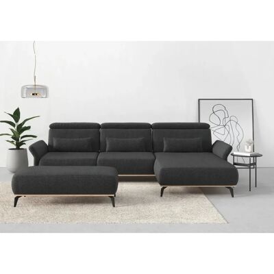 PLACES OF STYLE Fjord L-Form Sofa - anthrazit, 324cm PLACES OF STYLE Fjord L-Form Sofa - anthrazit, 324cm