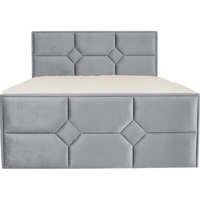 Leonique Ambre 140x200cm Boxspringbett aus Samtvelours - Komfortbett Leonique Ambre 140x200cm Boxspringbett aus Samtvelours - Komfortbett