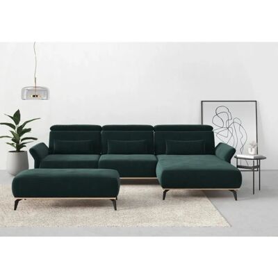 Places of Style Fjord L-Form Sofa - Dunkelgrün Places of Style Fjord L-Form Sofa - Dunkelgrün