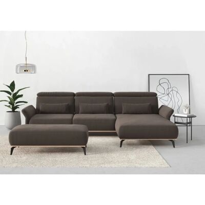 Places of Style Fjord L-Form Sofa - Flachgewebe, Mega-Recamiere, 5 Sitze Places of Style Fjord L-Form Sofa - Flachgewebe, Mega-Recamiere, 5 Sitze