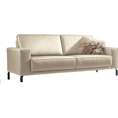 Places of Style Apiro Beiges Leder 2,5-Sitzer - Sofas Places of Style Apiro Beiges Leder 2,5-Sitzer - Sofas