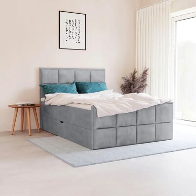 Leonique Timeo - Samtvelours Boxspringbett - 160x200cm - Komplettset Leonique Timeo - Samtvelours Boxspringbett - 160x200cm - Komplettset