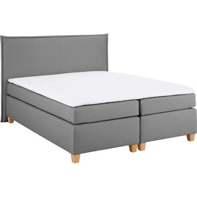 HOME AFFAIRE Houssay Boxspringbett - 160x220cm, grau, mit Topper HOME AFFAIRE Houssay Boxspringbett - 160x220cm, grau, mit Topper