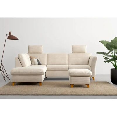 HOME AFFAIRE Trelleborg L-Form Sofa - Beige - 252cm HOME AFFAIRE Trelleborg L-Form Sofa - Beige - 252cm