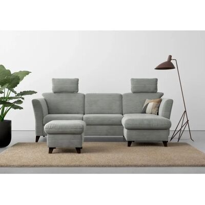 HOME AFFAIRE Trelleborg L-Form Sofa - Ecksofa, Silber, Abziehbare Bezüge HOME AFFAIRE Trelleborg L-Form Sofa - Ecksofa, Silber, Abziehbare Bezüge