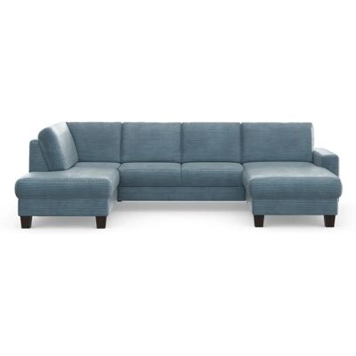 HOME AFFAIRE Sommer U-Form Sofa - Blau, Rechts Recamiere HOME AFFAIRE Sommer U-Form Sofa - Blau, Rechts Recamiere