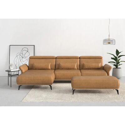 Places of Style Fjord L-Form Sofa - Microfaser, 5-Sitzer, Verstellbarer Kopfstütze Places of Style Fjord L-Form Sofa - Microfaser, 5-Sitzer, Verstellbarer Kopfstütze