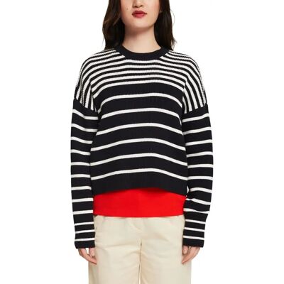 Esprit - Gestreiftes Boat N - Schwarz - Damen T-Shirt Esprit - Gestreiftes Boat N - Schwarz - Damen T-Shirt