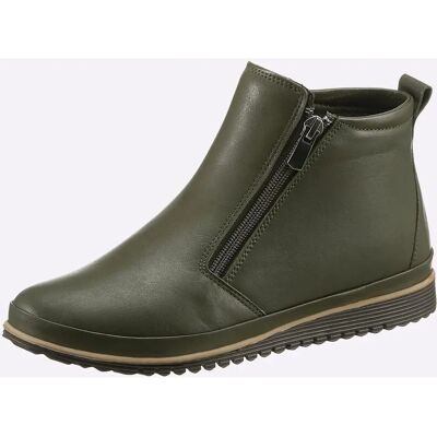 Andrea Conti Olivgrüne Lederstiefeletten - Schuhe Andrea Conti Olivgrüne Lederstiefeletten - Schuhe