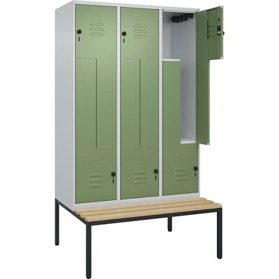 C+P Spind Z Classic PLUS mit Bank - 3 Fächer C+P Spind Z Classic PLUS mit Bank - 3 Fächer