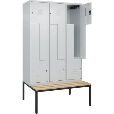 C+P Schrank Z Classic PLUS mit Bank - 3 Fächer C+P Schrank Z Classic PLUS mit Bank - 3 Fächer