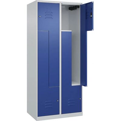 C+P Stahlschrank Z Classic PLUS - 2 Module, Blau & Grau C+P Stahlschrank Z Classic PLUS - 2 Module, Blau & Grau
