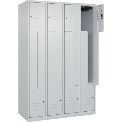 C+P Hellgrau Z Classic PLUS Schließfach - 4 Fächer C+P Hellgrau Z Classic PLUS Schließfach - 4 Fächer