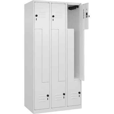 C+P Stahlschrank Z Classic PLUS - 3 Fächer, Weiß Traffic C+P Stahlschrank Z Classic PLUS - 3 Fächer, Weiß Traffic
