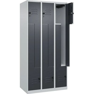 C+P Hellgrau / Grau Z Classic PLUS Schließfach - 3 Fächer C+P Hellgrau / Grau Z Classic PLUS Schließfach - 3 Fächer