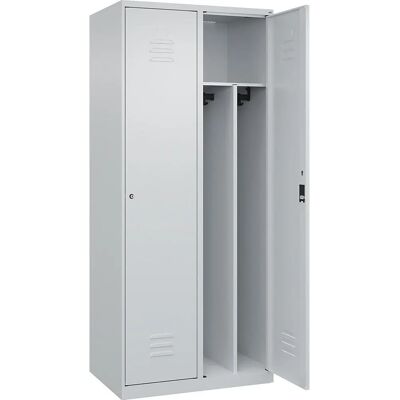 C+P Stahlschrank - 2 Fächer, Hellgrau, Classic PLUS C+P Stahlschrank - 2 Fächer, Hellgrau, Classic PLUS