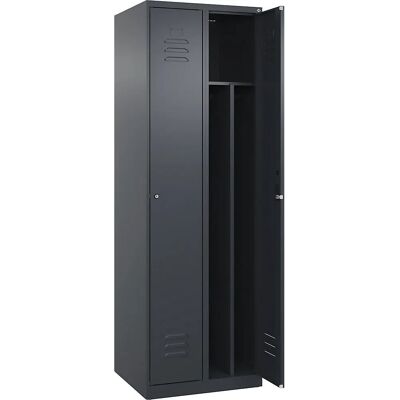 C+P Classic PLUS Stahlschrank - 2 Module, Grau, 600mm Breite C+P Classic PLUS Stahlschrank - 2 Module, Grau, 600mm Breite