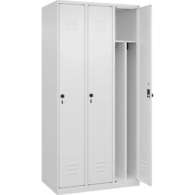 C+P Stahlschrank - Classic PLUS, 3 Fächer, Weiß Verkehr C+P Stahlschrank - Classic PLUS, 3 Fächer, Weiß Verkehr